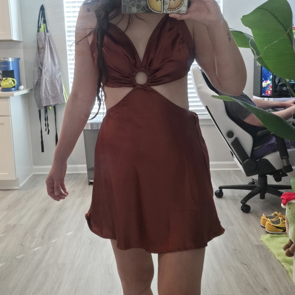 MARBLE Chocolate Brown Dress - Picture 5 of 5